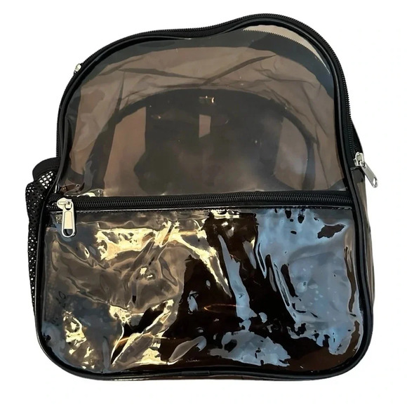 NEW Clear Backpack Stadium Approved 12×10.5x6” with Reinforced and Wider Bottom - Picture 3 of 12